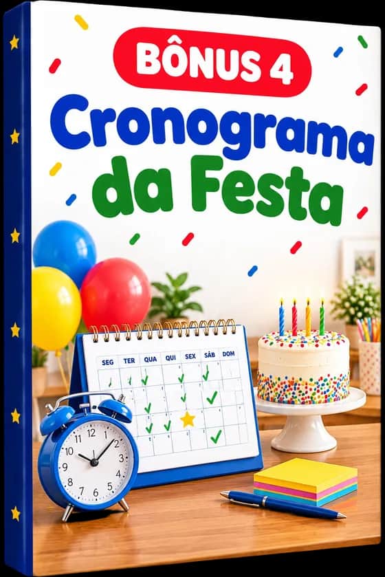 Capa do bônus: Cronograma da Festa